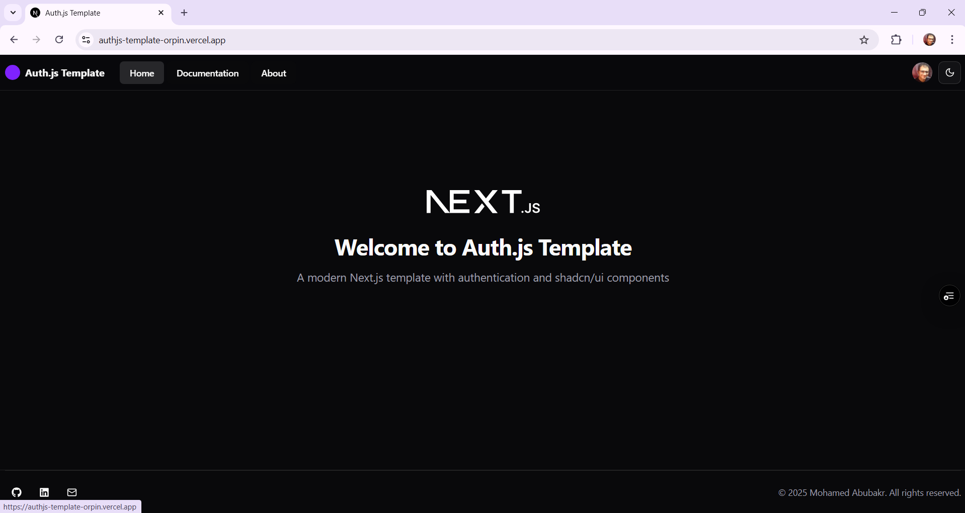 Auth.js Template