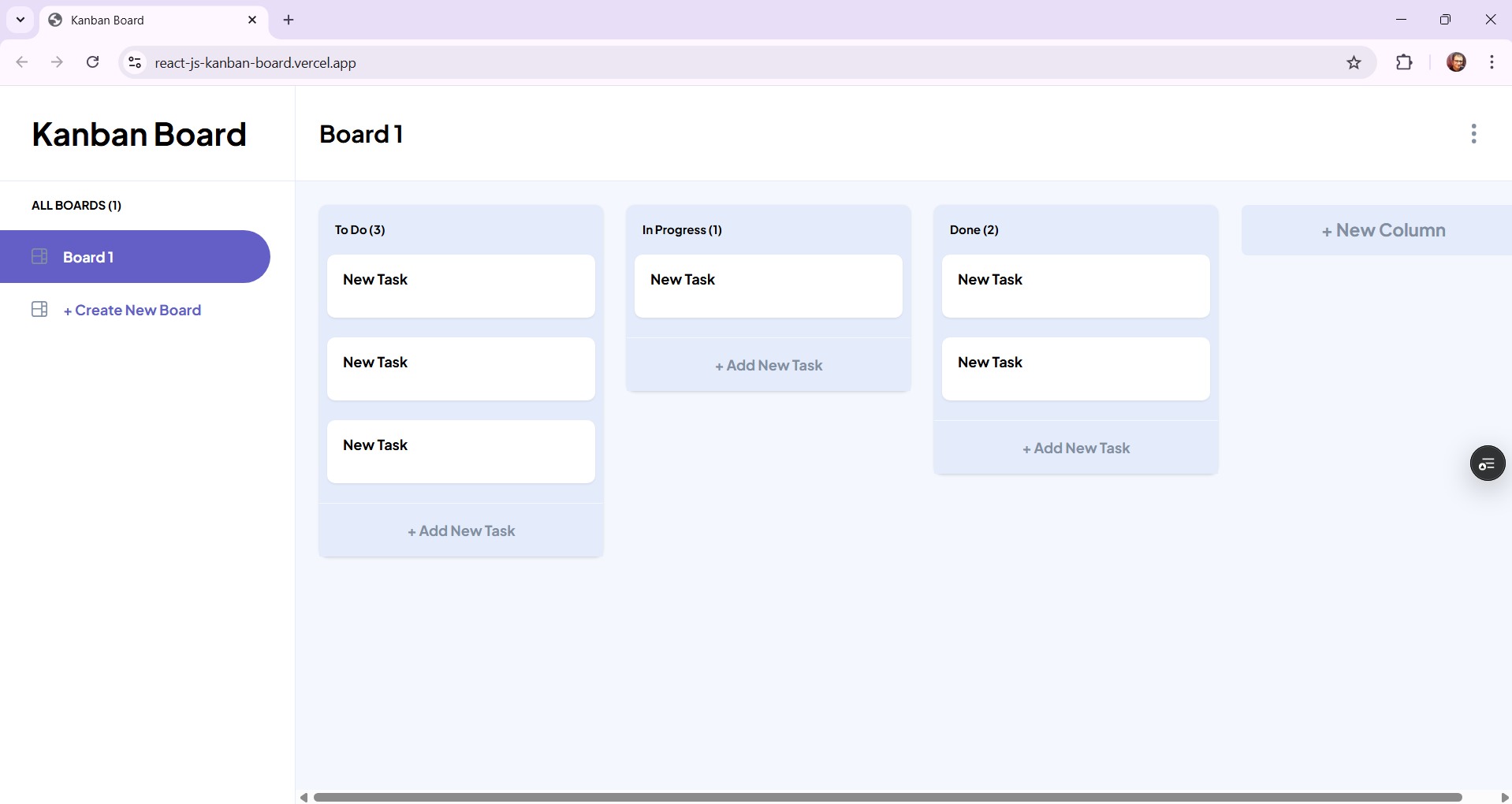 Kanban Board App
